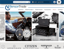 Tablet Screenshot of bensontrade.com